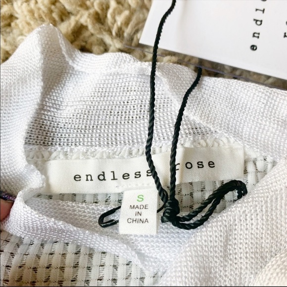 Nordstrom Endless Rose White V Tie Neck Tank - Picture 6 of 8